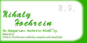 mihaly hochrein business card